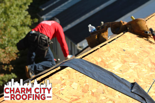 Roofer Installing New Roof