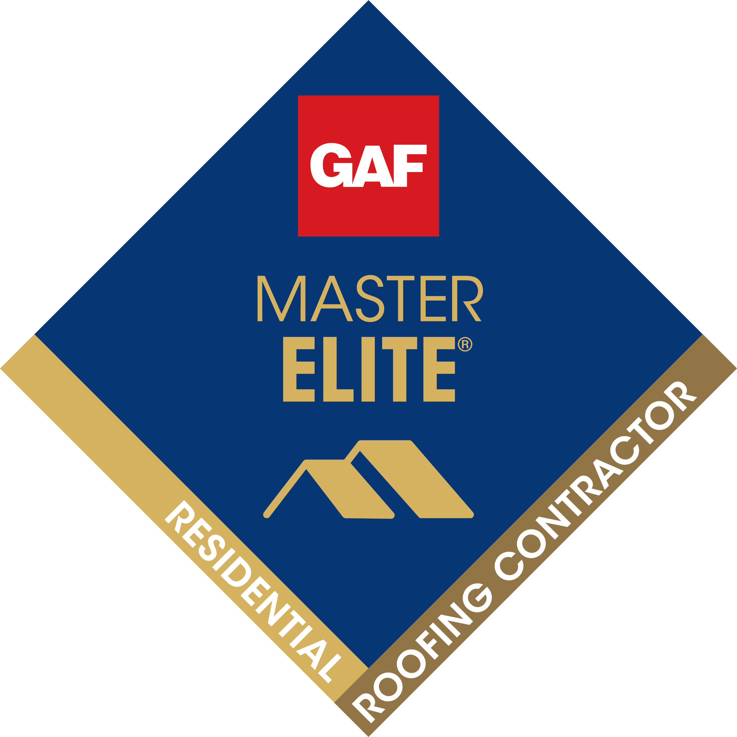 GAF Master Elite Residential Roofing Contractor Award