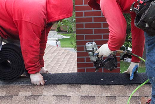 GAF-Cobra-Ridge-Ventilation-System-Installed-On-Roof-Ridge