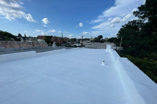 Flat-Roof-Replacement-New-Silicon-Coating