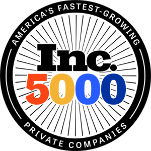 Inc. 5000 Color Medallion Logo signifying Charm City Roofing as one of America's Fastest Growing Private Companies