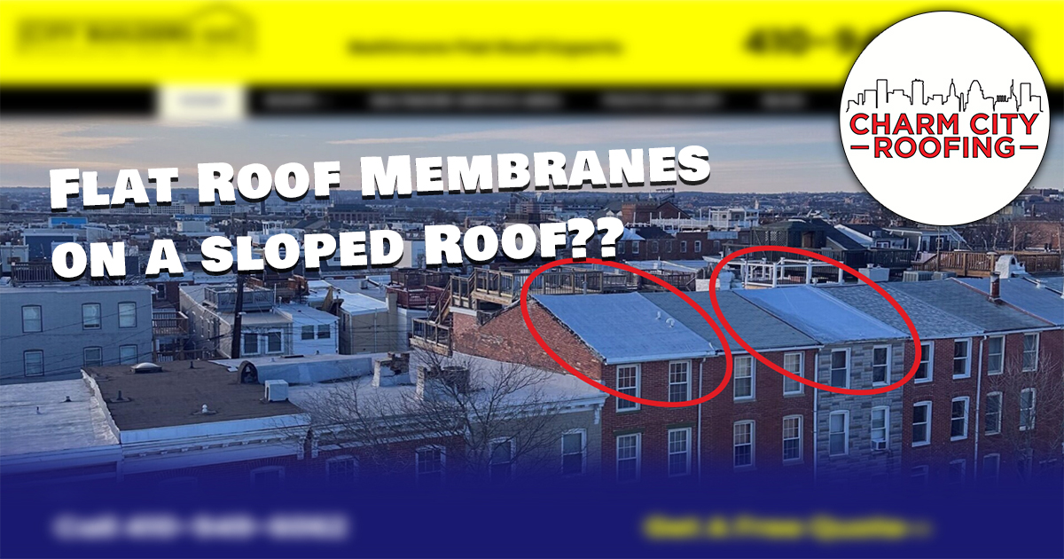 Can You Use Flat Roof Materials On Sloped Roofs?